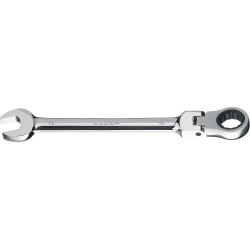Комбинированный гаечный ключ трещоточный шарнирный 19 мм, ЗУБР / 27101-19